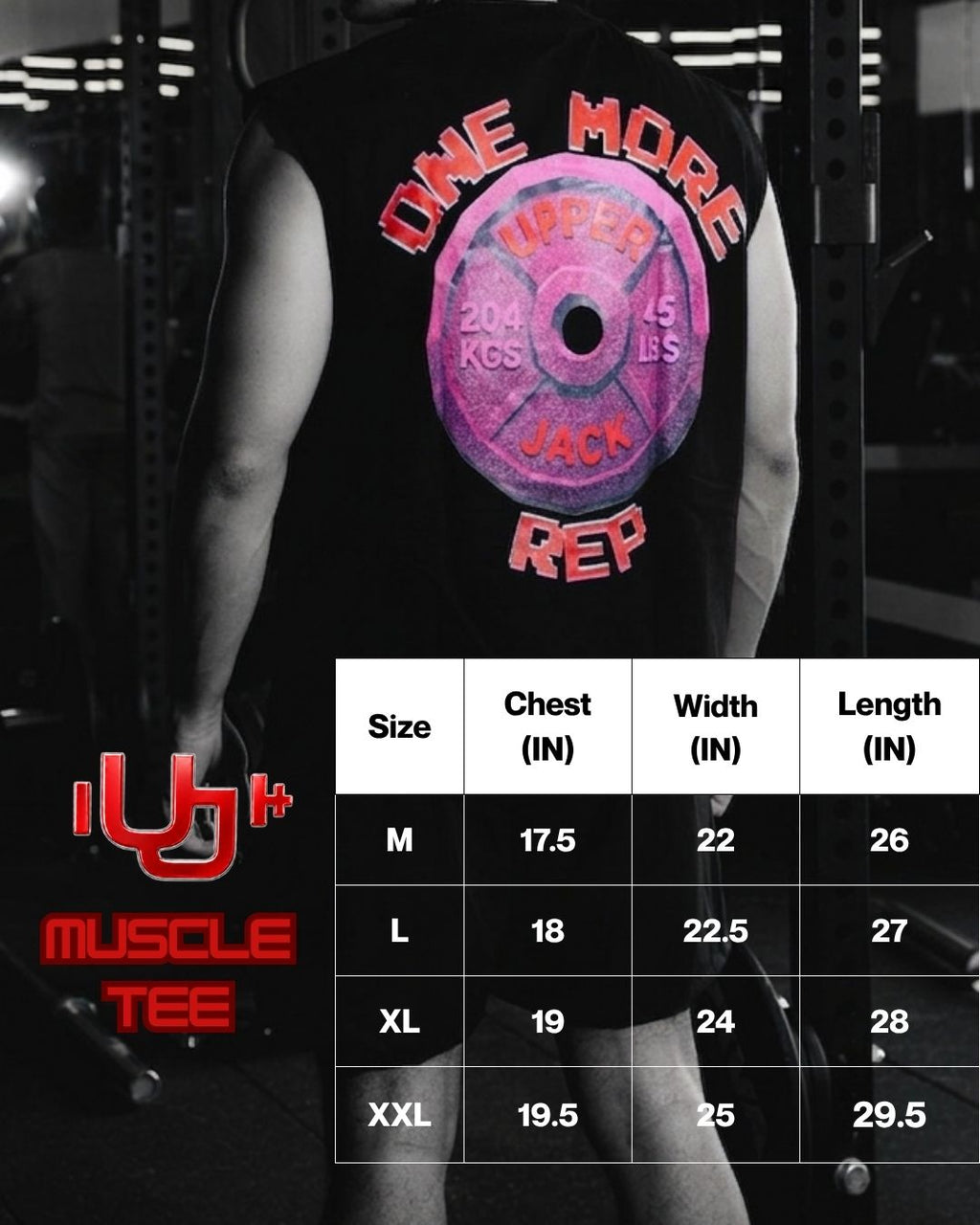 "ONE MORE REP" MUSCLE TEE